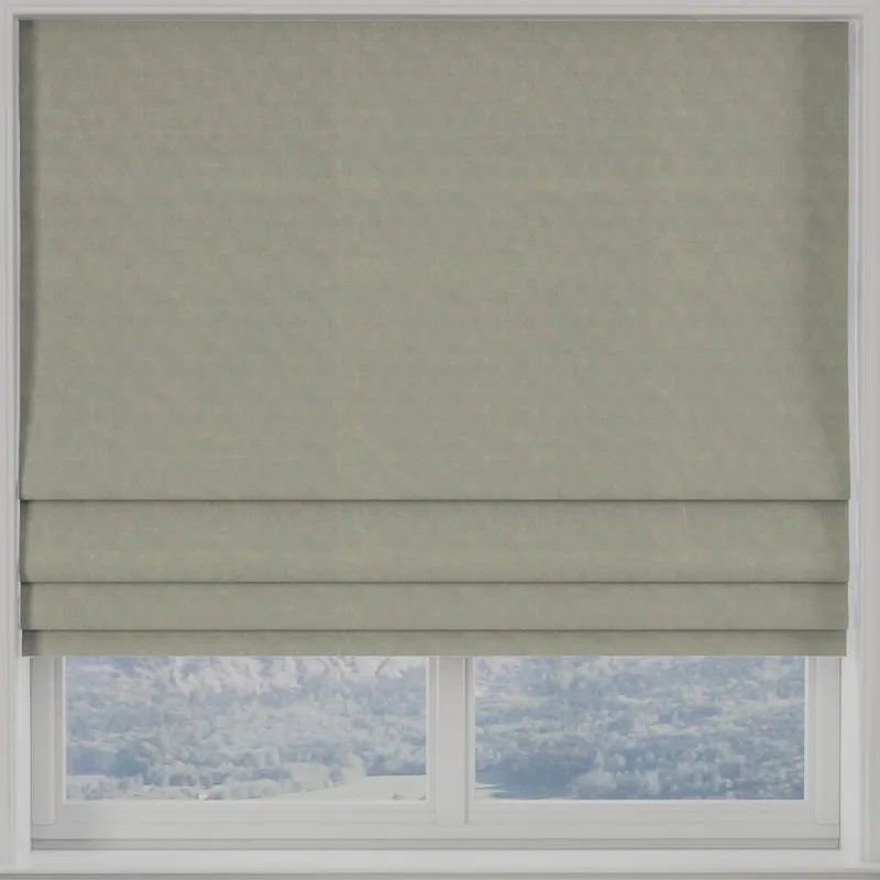 Turin Velvet Made To Measure Roman Blind Elephant