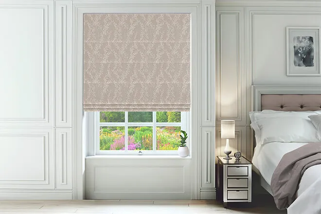Carlisle Linen - Floral Roman Blind
