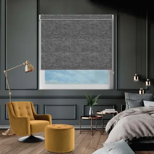 Cody Slate Grey Pelmet Roller Blind