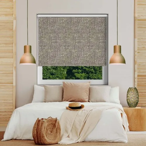 Cove Hessian Cordless Roller Blind