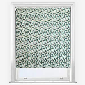 Land & Shore Seedling Teal Roller Blind