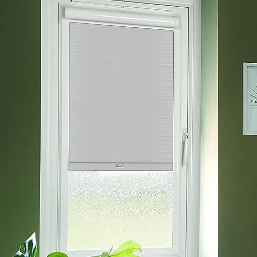 Urban Fr Grey (Moisture Resistant) Perfect Fit Blackout Roller Blinds