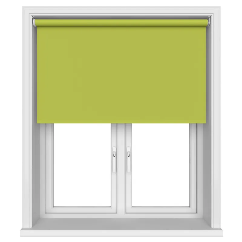 Radiance Blackout Lime Zest Motorised Roller Blind