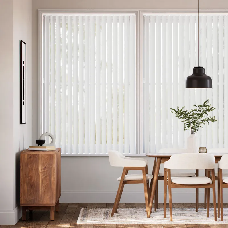 Rigid Pvc Pittsburgh Cloud Grey Blackout Vertical Blind