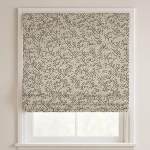 Evelyn Grey Deluxe Roman Blinds