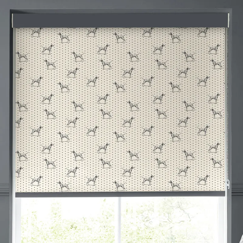 Emily Bond Fred Made To Measure Blackout Roller Blind Linen