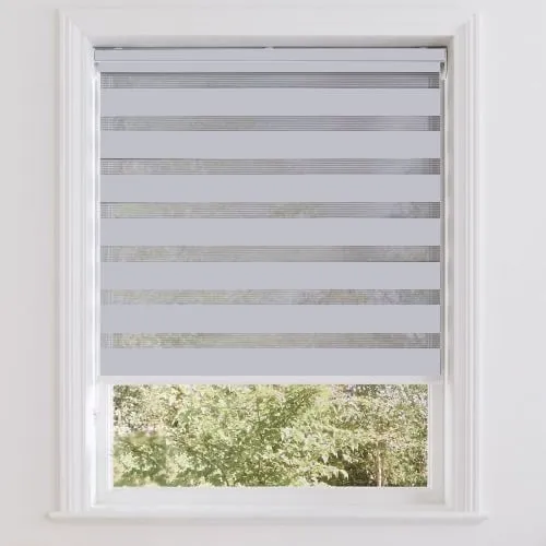 Glow Light Grey Day & Night Roller Blinds