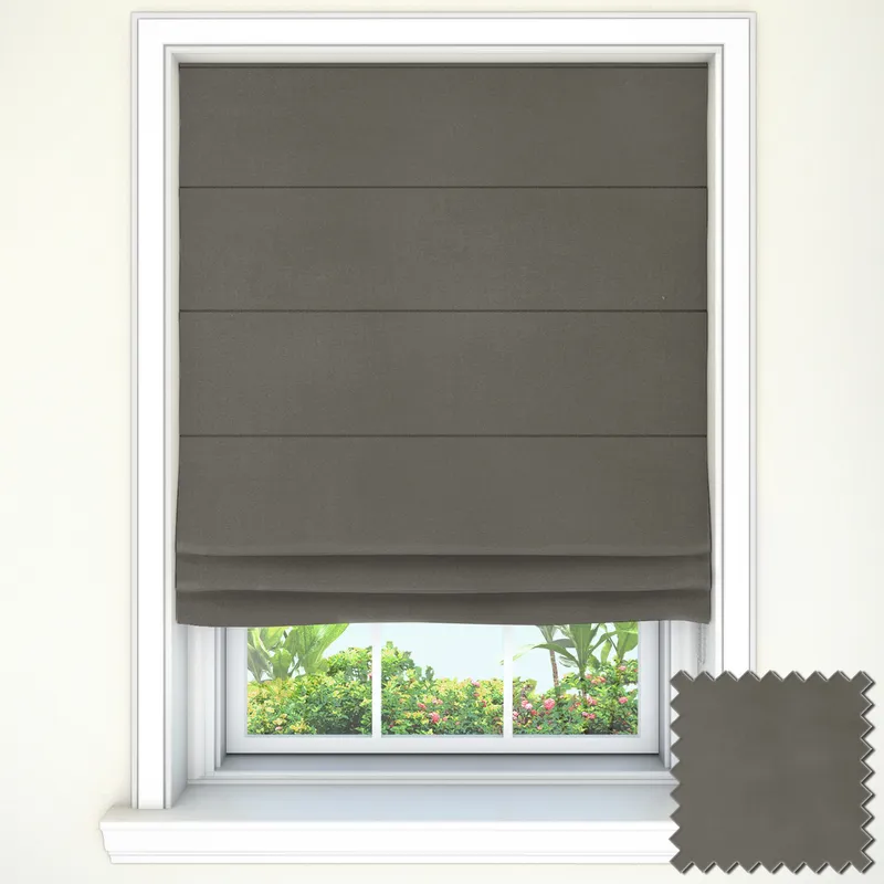 Fryetts Accent Pewter Roman Blinds