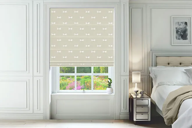Sophie Allport Dragonfly Sand - Designer Roman Blind