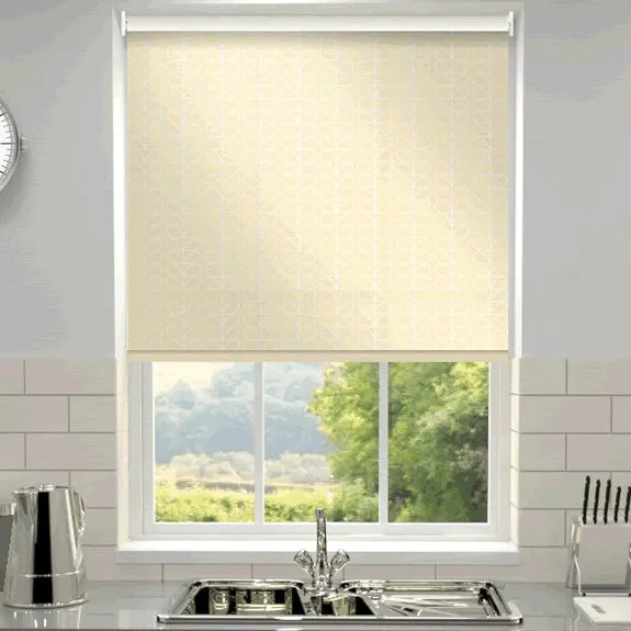 Orla Kiely Linear Stem Made To Measure Roller Blind Cream
