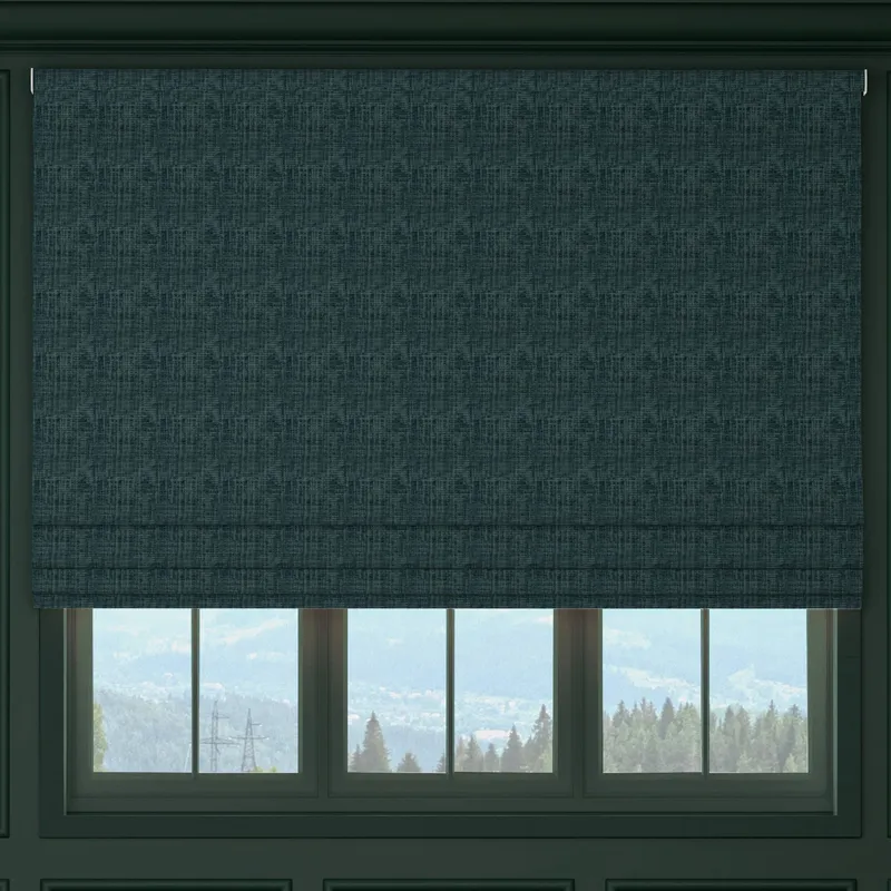 House Llewelyn-bowen Ottoman Made To Measure Roman Blind Denim