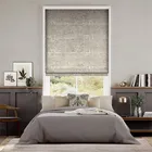 Crushed Velvet Light Bronze Roman Blind