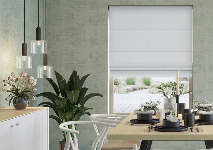 Menton Signal Grey - Roman Blind