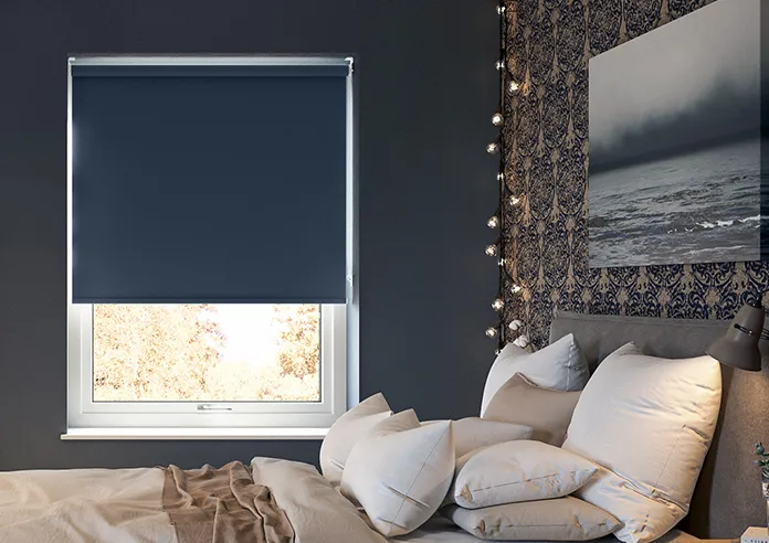 Trinity (Fr Blackout) Blue Depths - Roller Blind