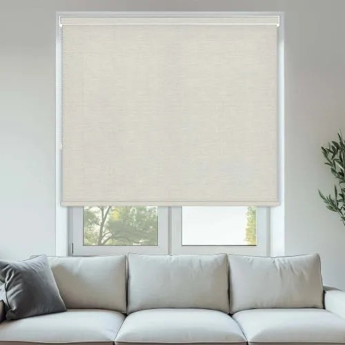 Solace Oatmeal Pelmet Roller Blinds - Elegant Window Coverings