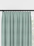 Laura Ashley Easton Grey Green Pencil Pleat Curtain