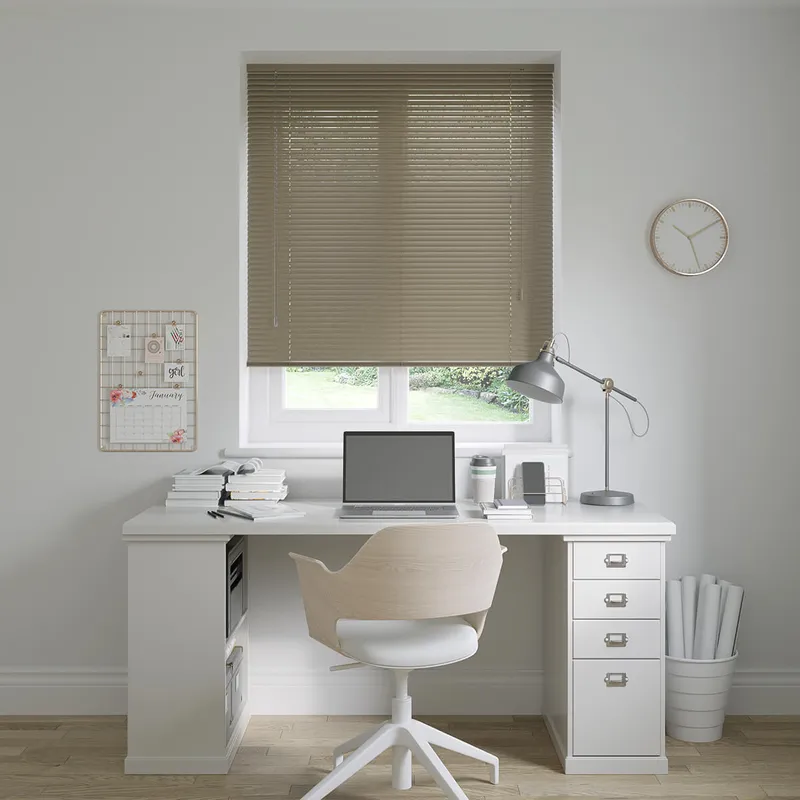 Almond Brown Venetian Blinds 25mm