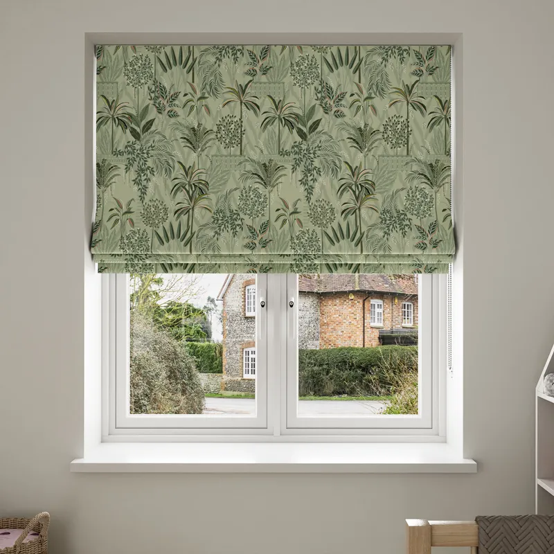 Sara Miller Palm Garden Soft Olive Blinds Uk