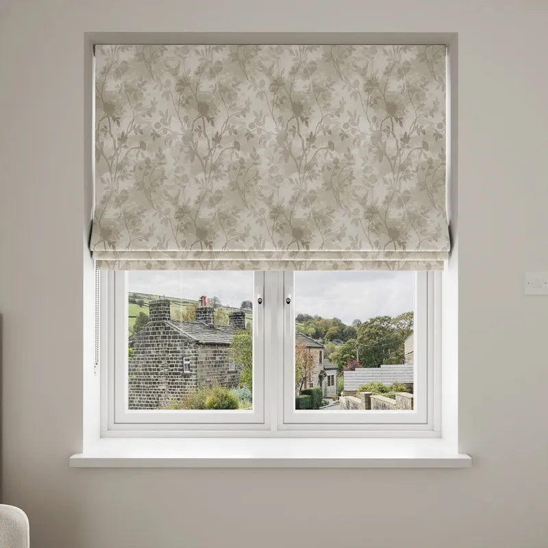 Laura Ashley Eglantine Silhouette Woven White Sands Blinds Uk