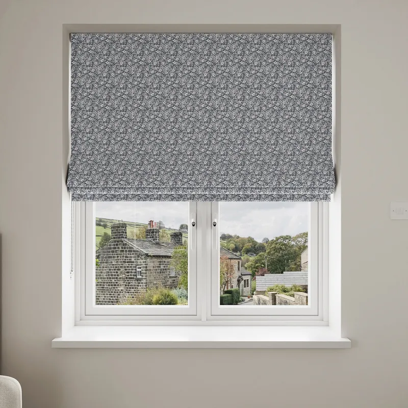 Laura Ashley Libby Floral Grape Blinds Uk