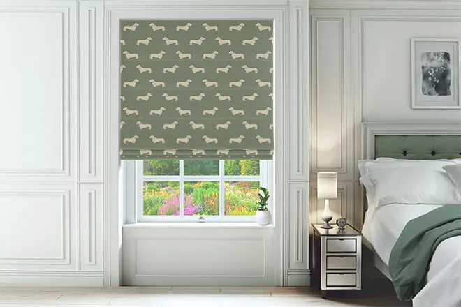 Emily Bond Peggy Fern - Designer Roman Blind
