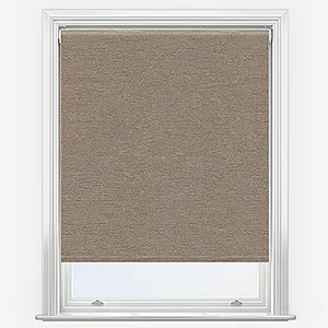 Merino Blackout Wood Smoke Roller Blind