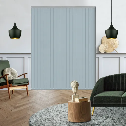 Luxe Smokey Blue Vertical Blind