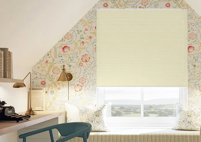 Gaia (Blackout) Magnolia - Pleated Blind