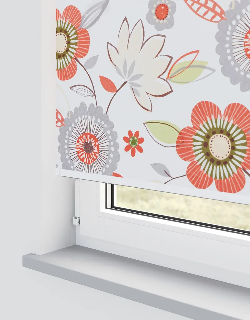Valentina Poppy Roller Blind