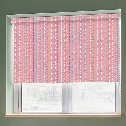 Bounce Pink Light Filtering Roller Blinds