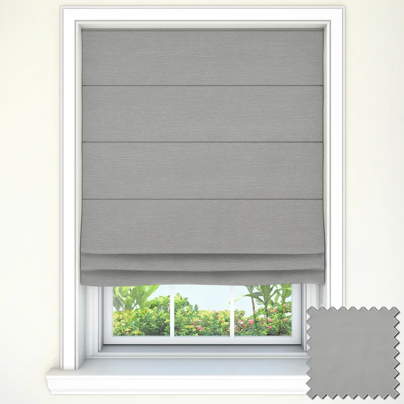 Cannes Silver Roman Blinds