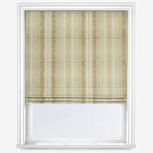 Delamere Stripe Ochre Roman Blind