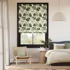 Monkey Business Linen Roman Blind