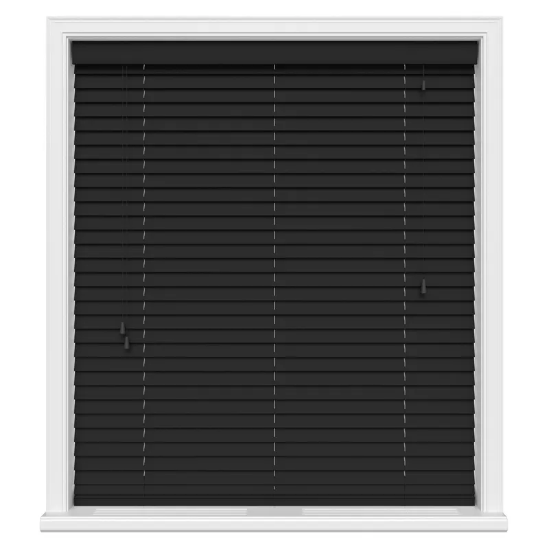 Carbon Black Real Wood Blinds Uk
