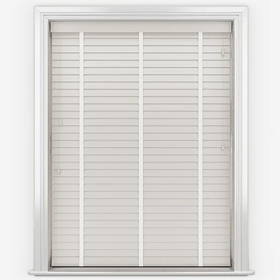 Impressions Cotton Cream With Tapes Wooden Venetian Blind
