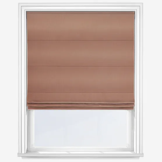 Canvas Vintage Peach Pink Roman Blind