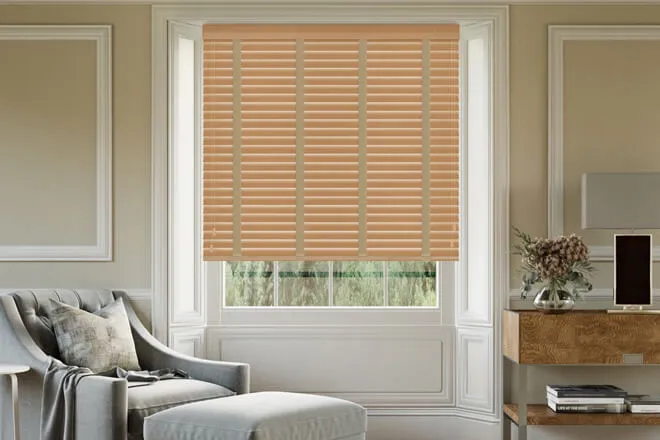 Maine Novo Ii Light Oak - Wooden Venetian Blind Canvas Tape