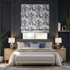 Blakely Faux Silk Indigo Roman Blind