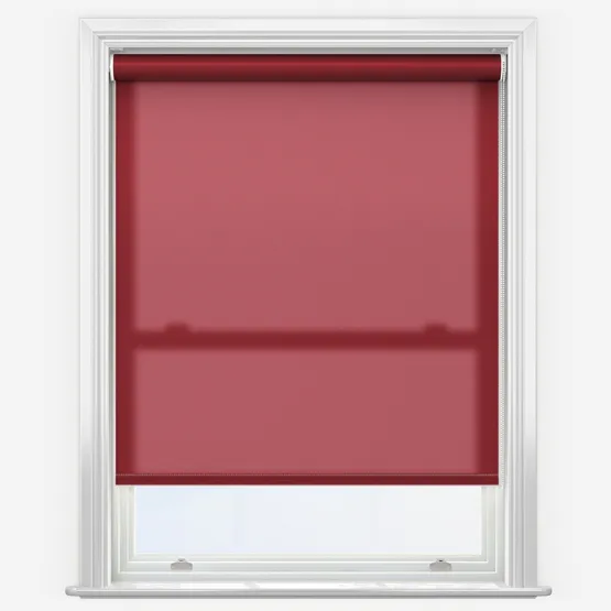 Deluxe Plain Red Roller Blind