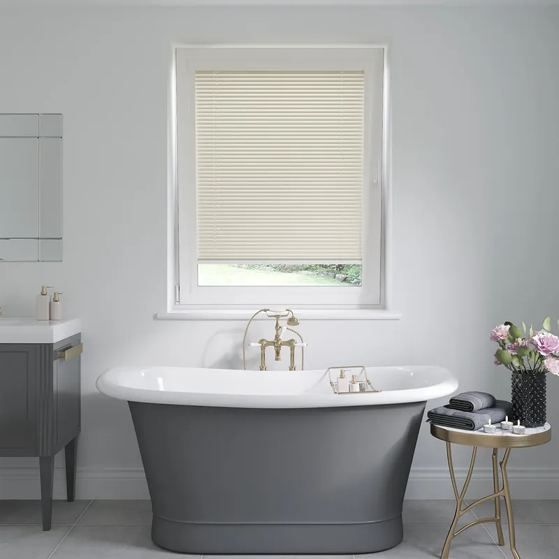 Perfect Fit Soft Sand Cream Venetian Blinds 25mm