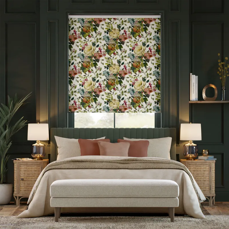 Bloom Peach Vanilla Roller Blind