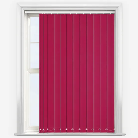 Deluxe Plain Deep Pink Vertical Blind
