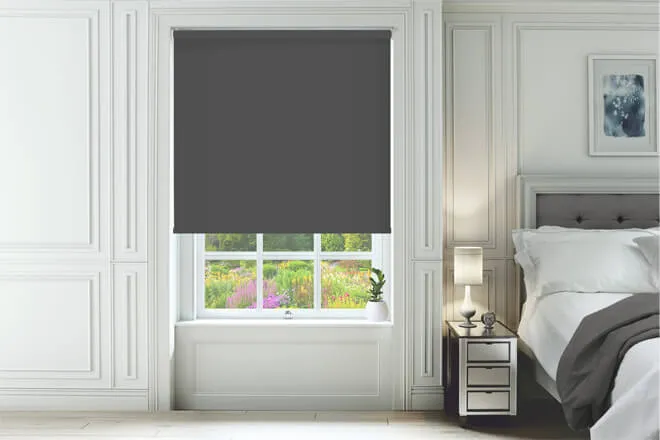 Universal Dark Grey - Blackout Roller Blind