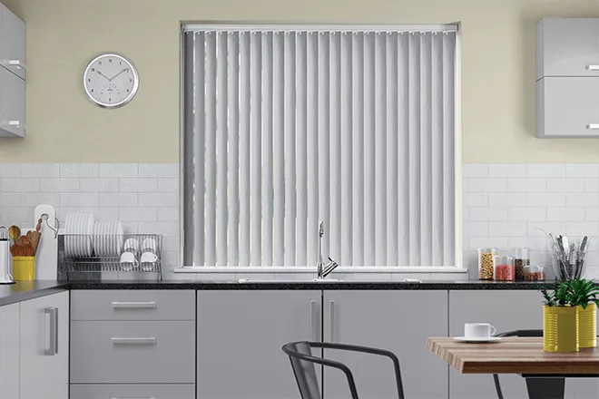 Dari Light Grey - Rigid Pvc Vertical Blind