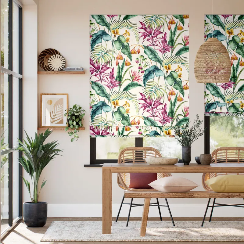 Cedella Tropical Roman Blind