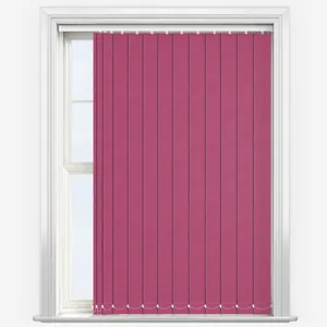 Deluxe Plain Hot Pink Vertical Blind