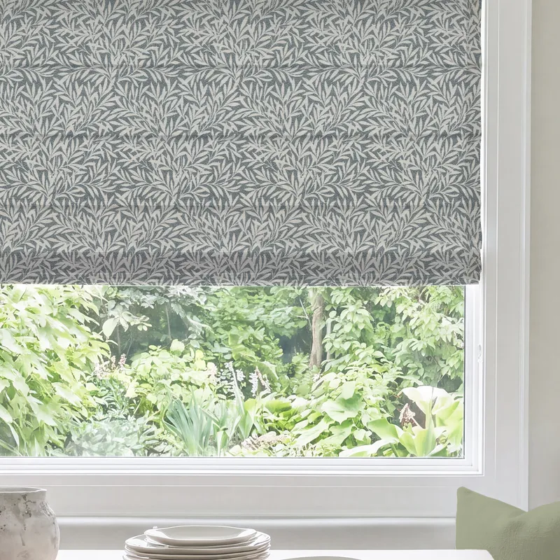 Ante Decor Premium Leah Woven Made To Measure Roman Blind Grey