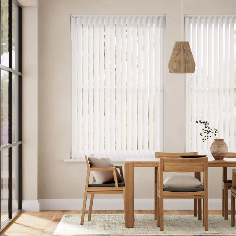 Valencia White Vertical Blind