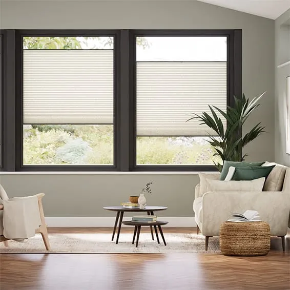 Perfect Fit Duolight Strie Limestone Thermal Blind
