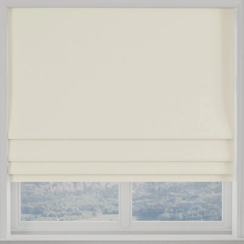 Kansai Plain Made To Measure Roman Blind Chalk